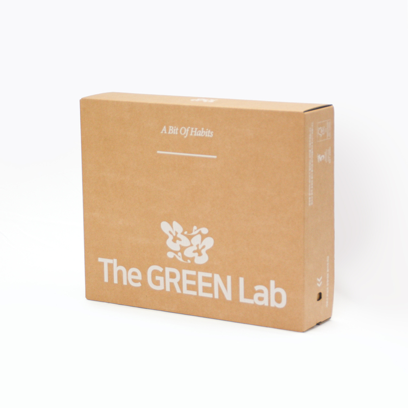 더그린랩 The GREEN Lab 의류포장박스 제작사례