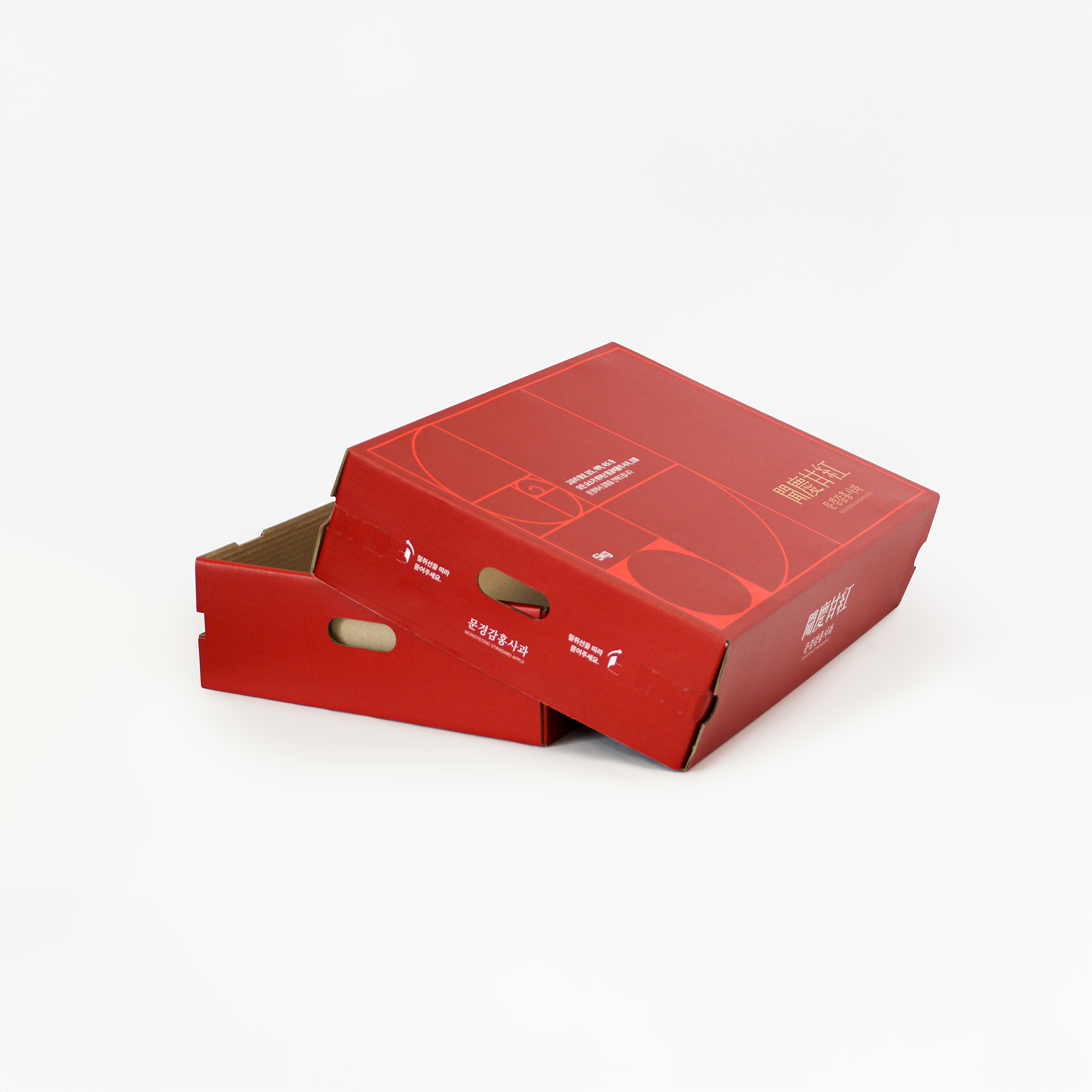 문경시청 감홍사과박스 제작사례