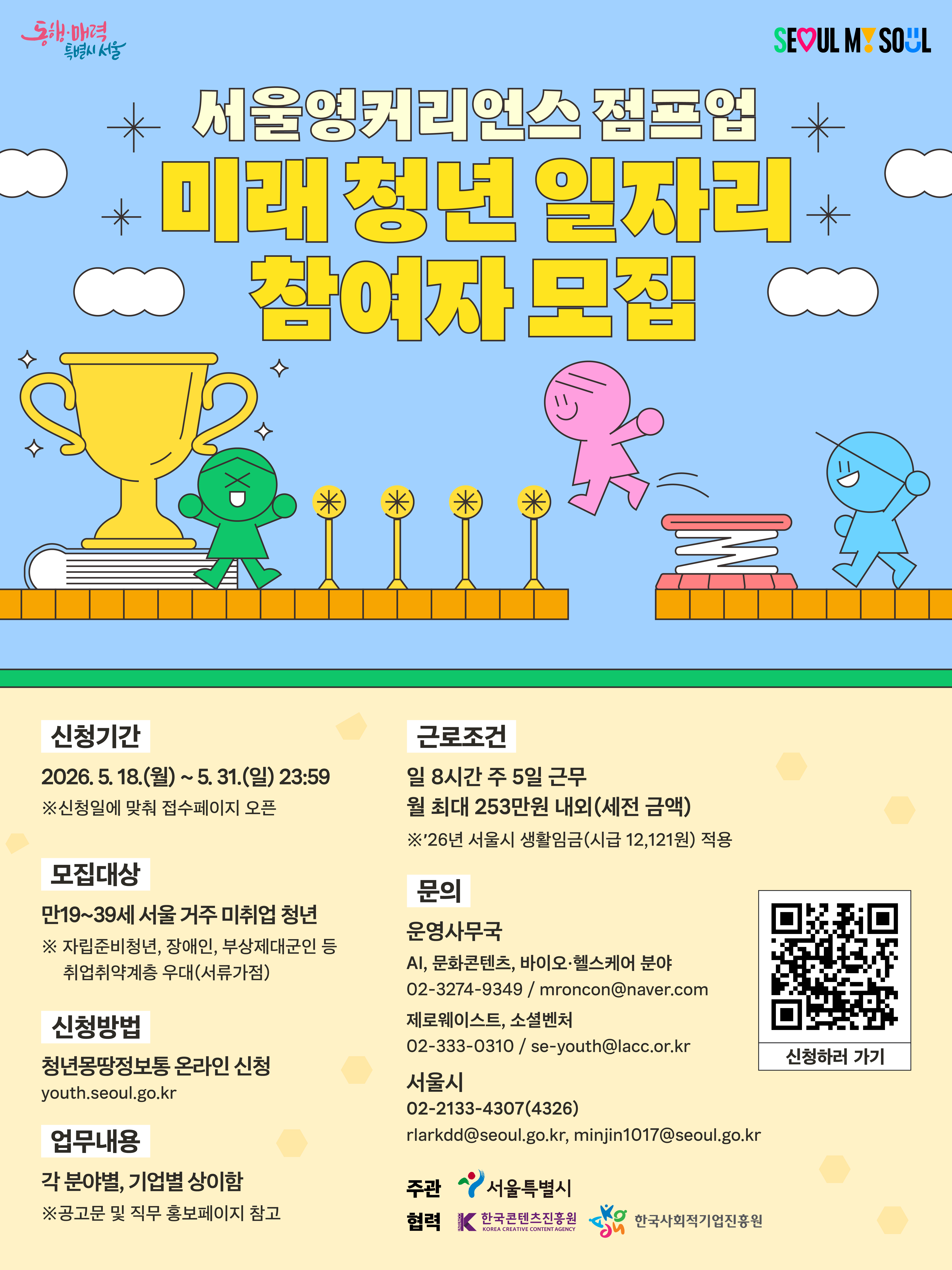2026 미래 청년 일자리 사업 참여 청년 모집