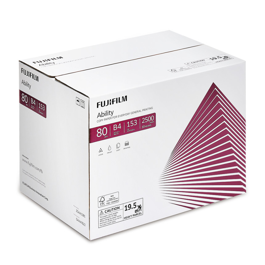 후지필름 복사용지 어빌리티 80g B4 2500매 FSC인증