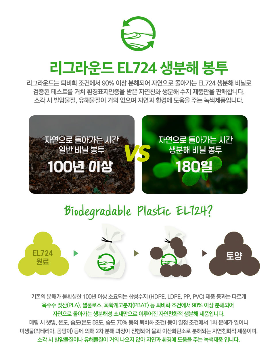 다시 땅으로 롤형 배변봉투 20롤(300장)