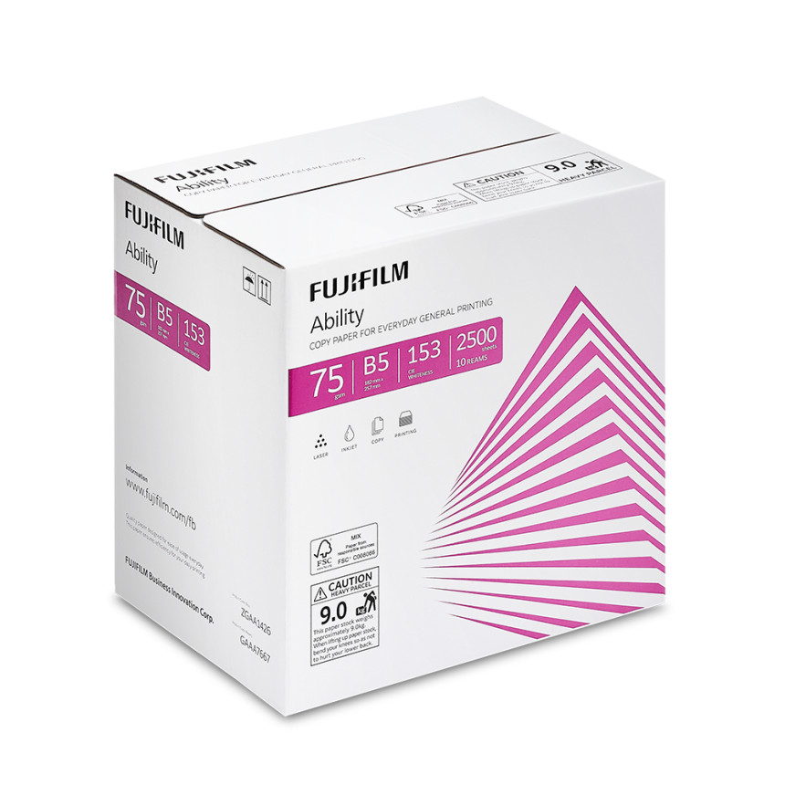 후지필름 복사용지 어빌리티 75g B5 2500매 FSC인증