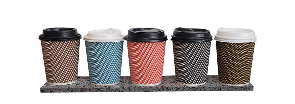 8온스 일회용 단열 엠보싱컵 레드 500개