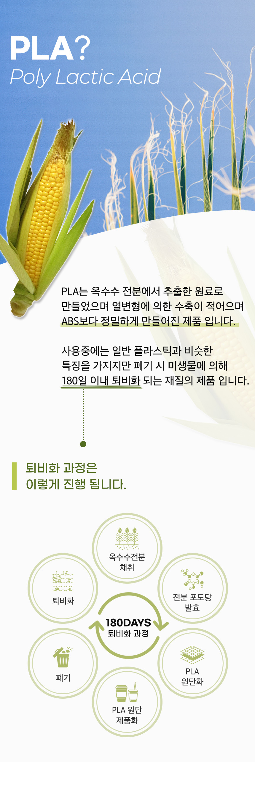 PLA 슬로건 생분해 빨대 21cm 블랙 100개 벌크포장