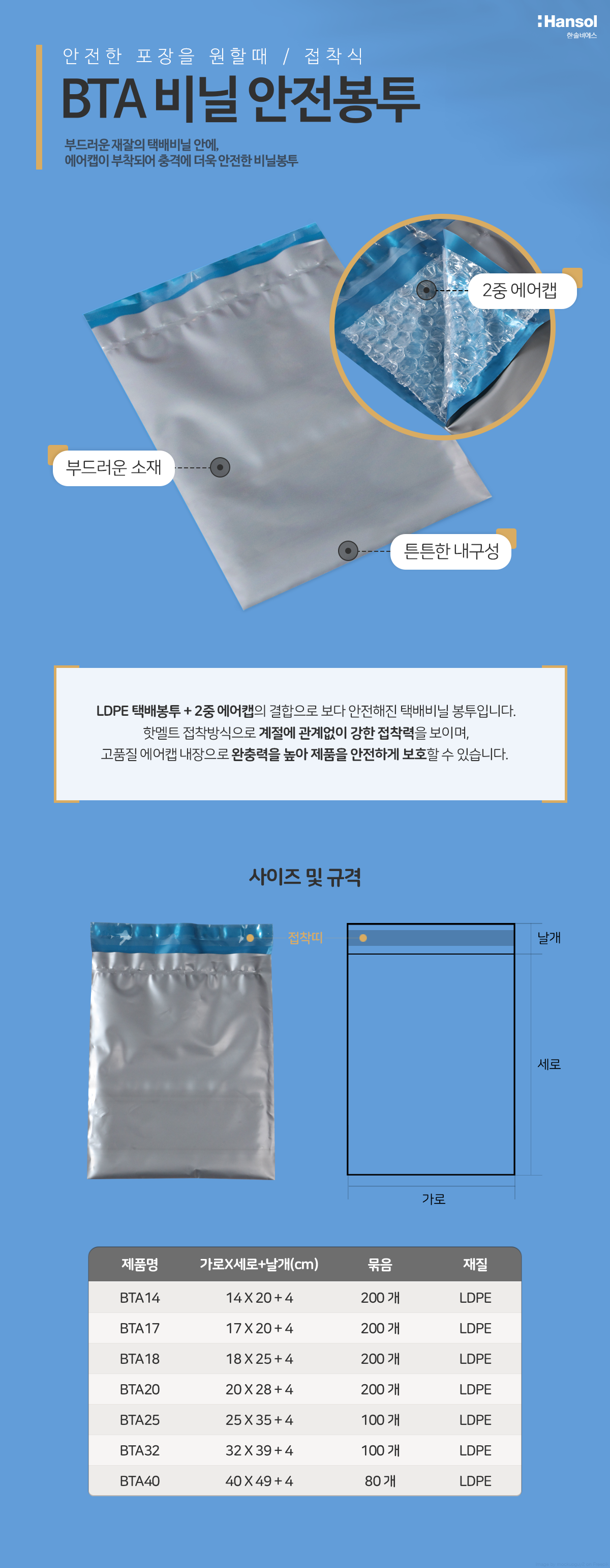 PE비닐안전봉투32X39 100매