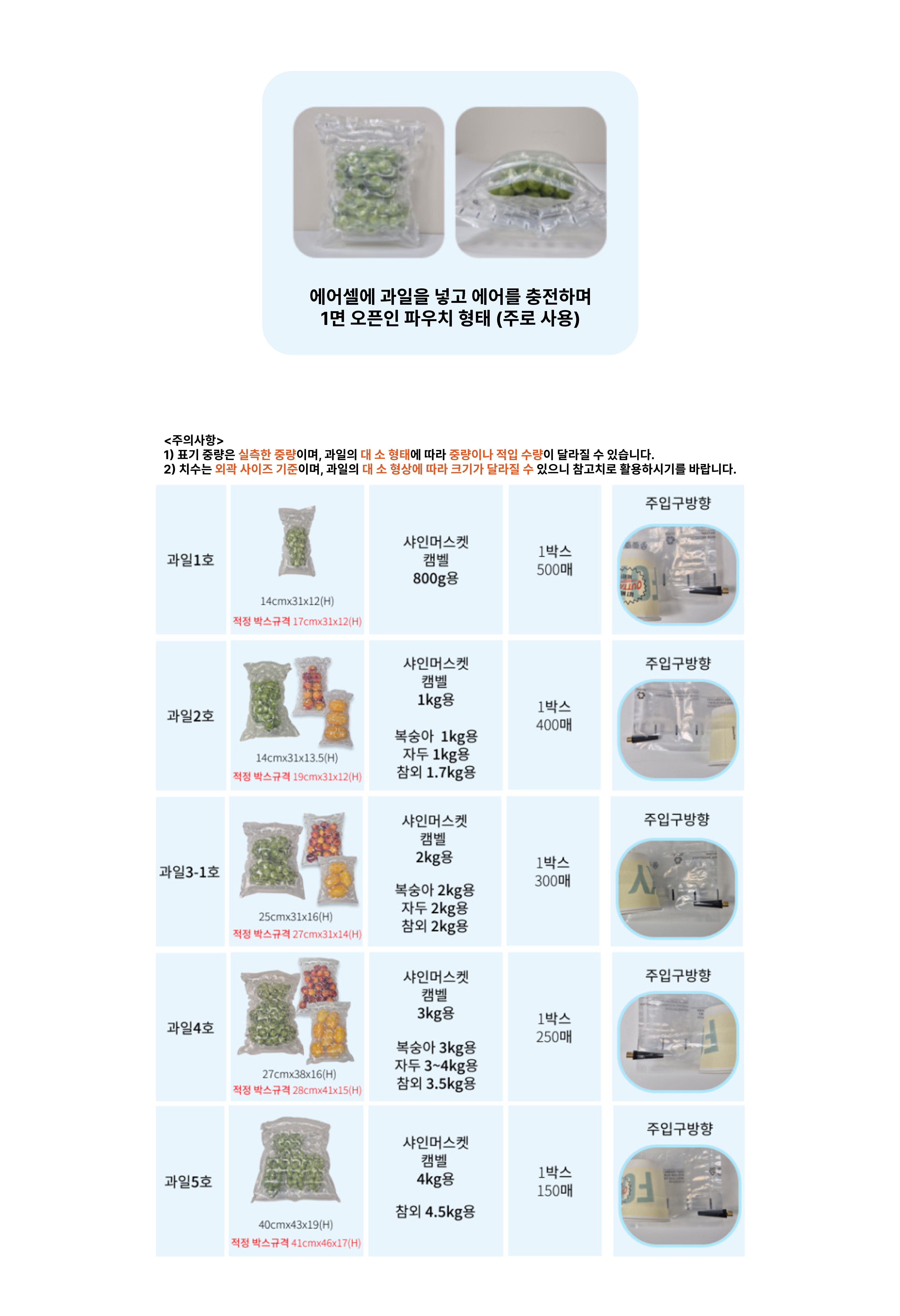 포도 완충재 2호 400장