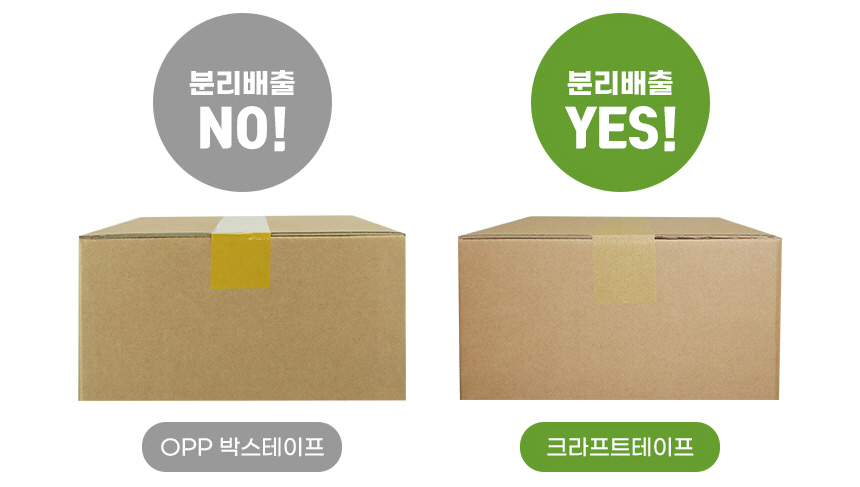 크라프트 비코팅 종이테이프