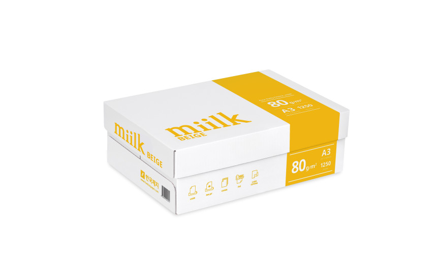 한국제지 밀크 베이지 복사용지 80g A3 1250매