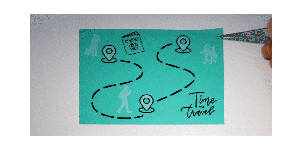 여행용 캐리어 씰티커 핑크