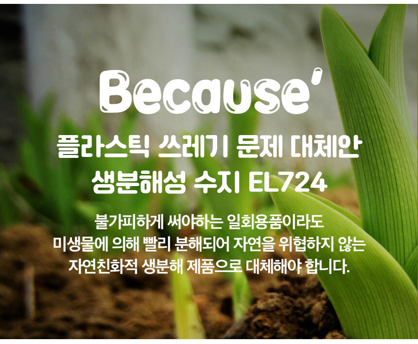 썩는비닐 손잡이 봉투 23cm x 49cm [대] 100장