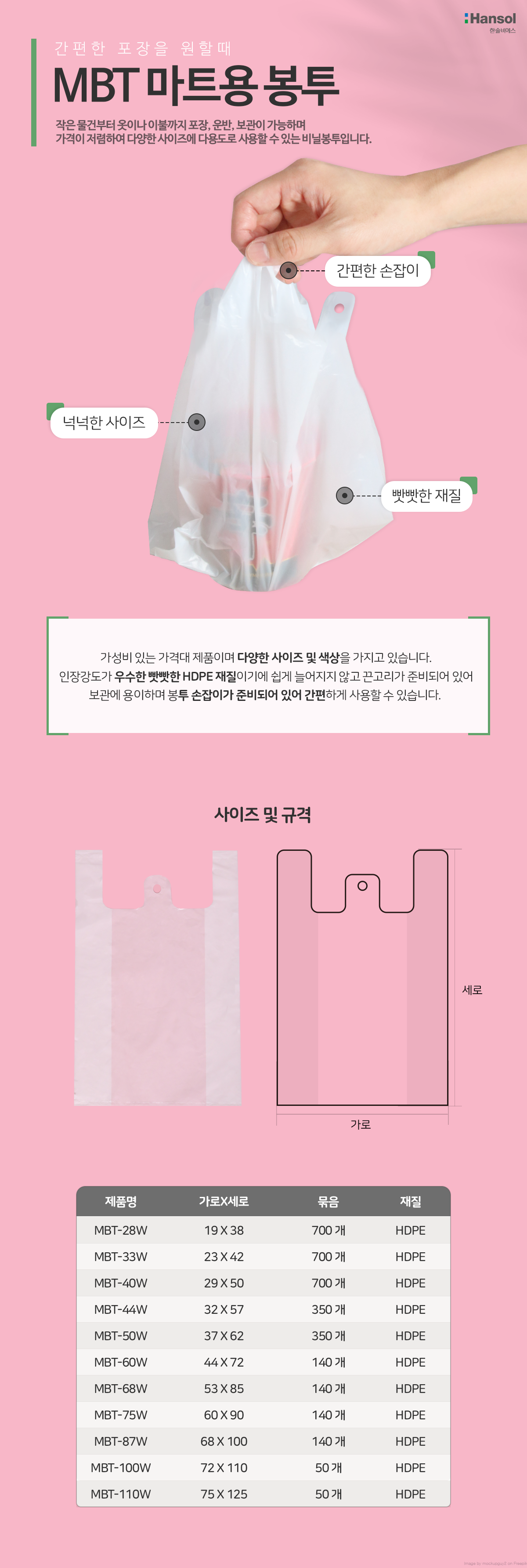 슈퍼봉투흰색53cm68X85cm 140매