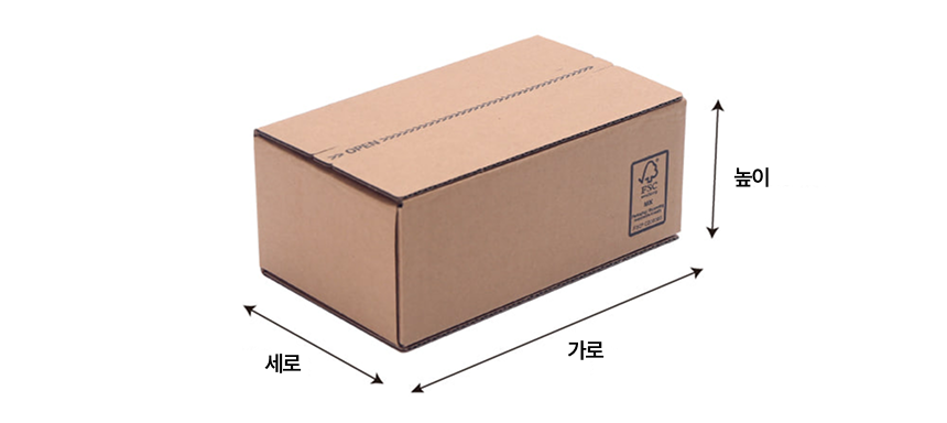 노테이프박스 60개 240x200x120 [DS17]