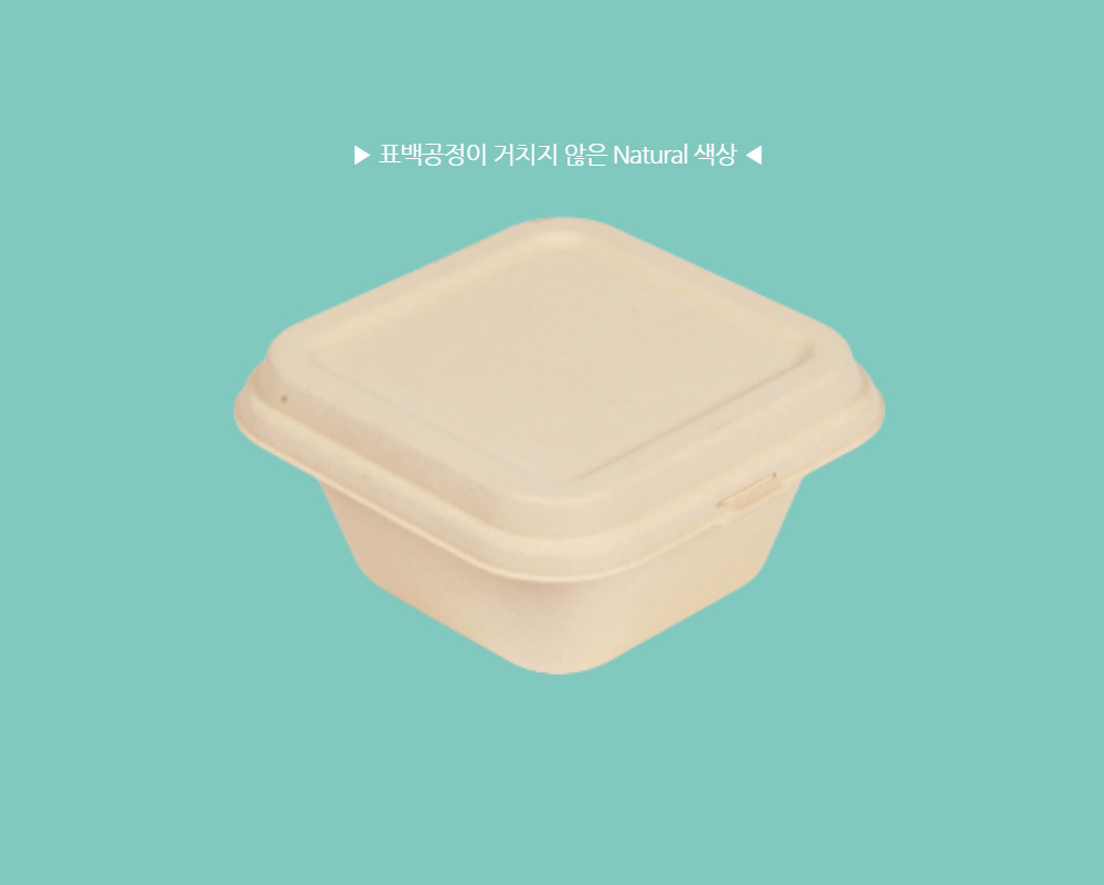 대나무 도시락 펄프용기 1구 30호, 40호 뚜껑 500개