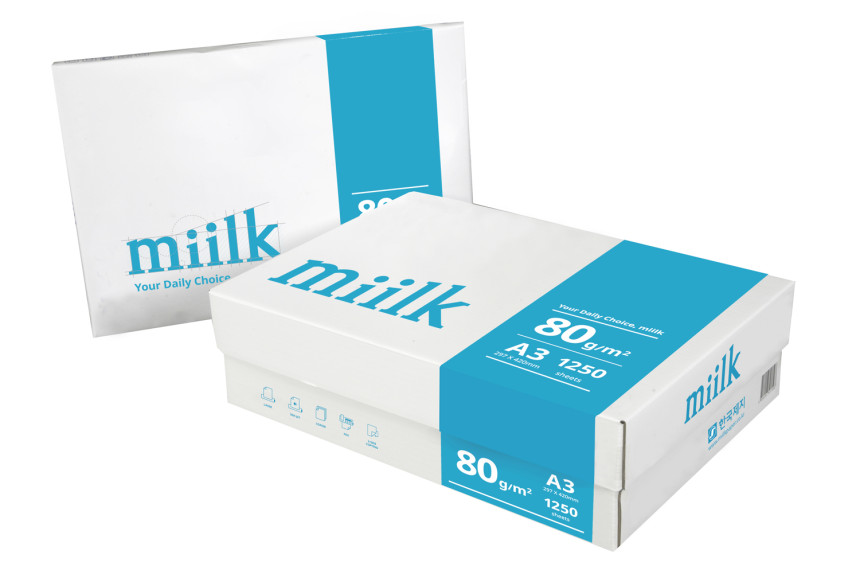 한국제지 밀크 복사용지 80g A3 1250매