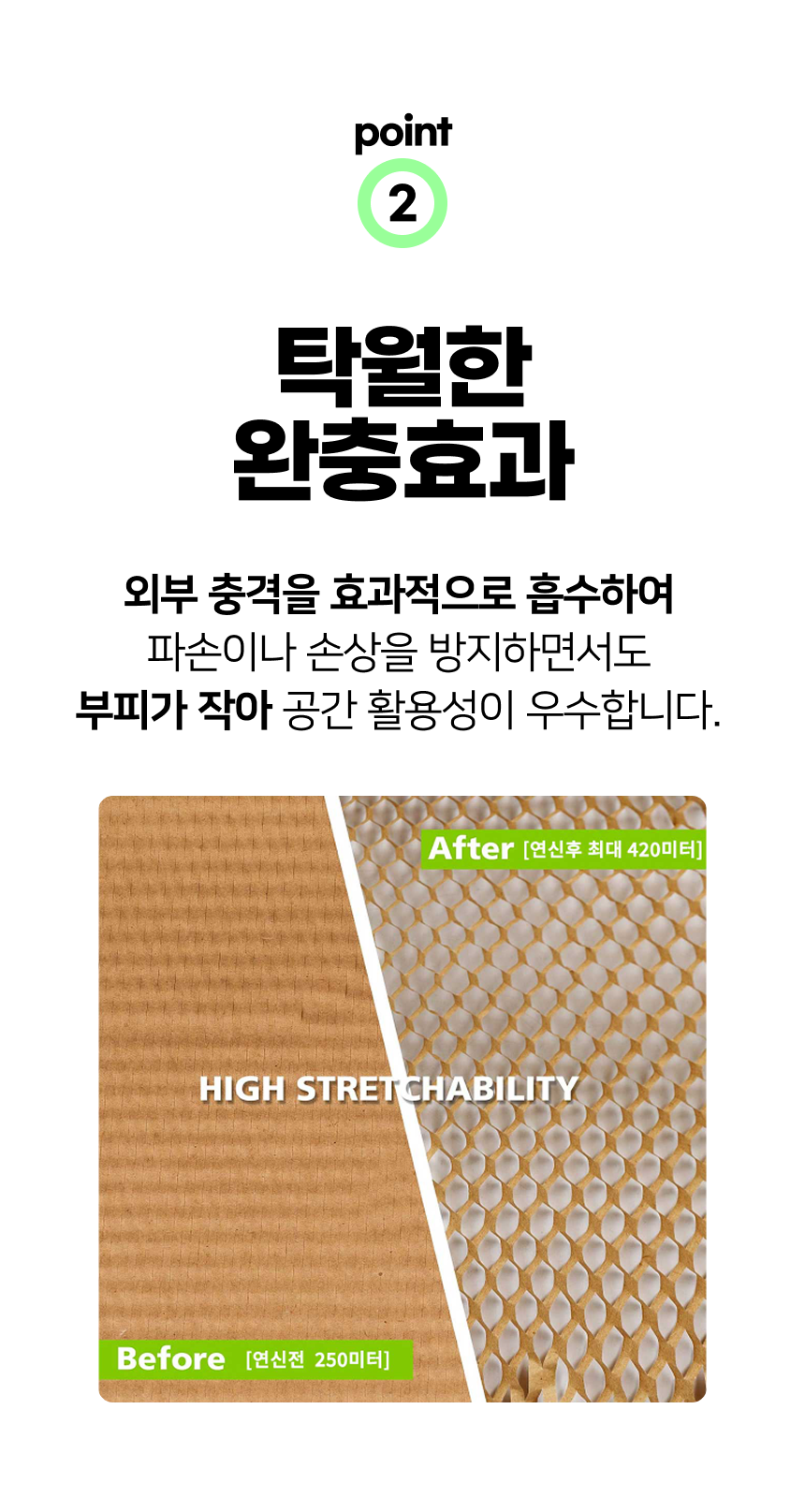 (거치대 일체형) 브라운 허니콤 벌집 완충재