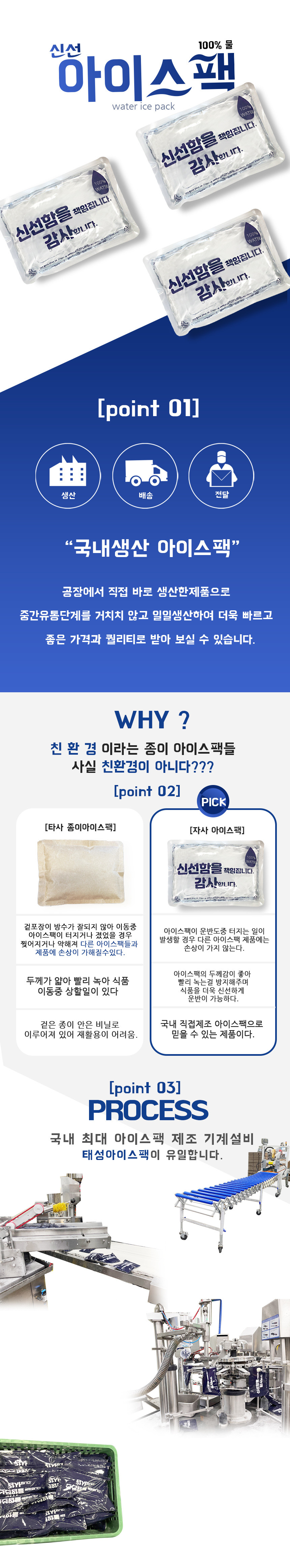 워터 아이스팩 15 x 20cm 16박스 960장